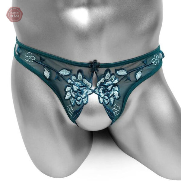 Sous-vêtements Sissy à entrejambe ouverte pour moments intimes