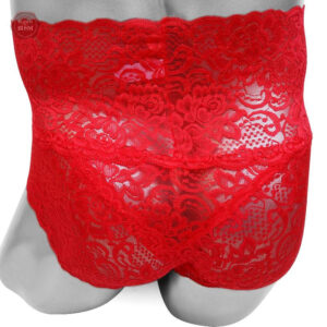 Culotte Sissy en dentelle taille haute