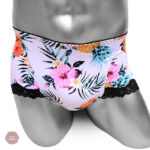 Culotte florale taille haute pour un look élégant