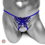 String à motif papillon, parfait pour les soirées