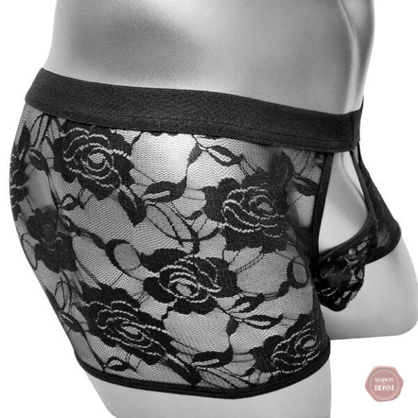 Culotte élégante en dentelle florale, style féminin