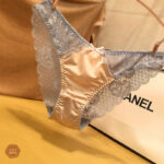 Culotte satin de soie glacée ajourée sans couture