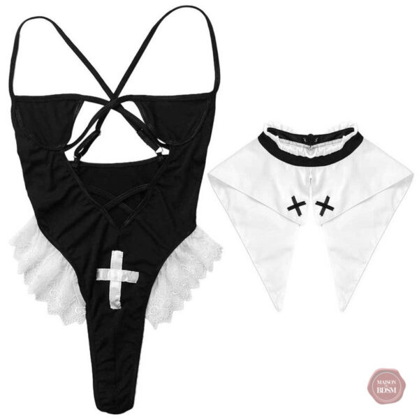 Costume de bonne soeur sexy, idéal pour un look audacieux