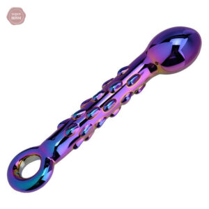 Dildo en verre holographique, design élégant et unique