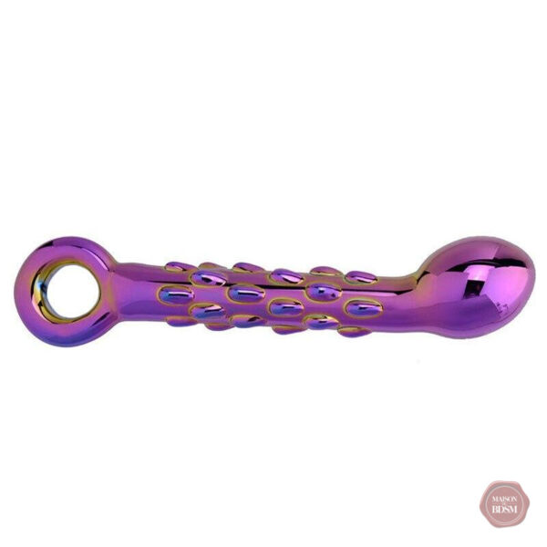 Accessoire intime en verre, couleur holographique captivante