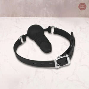 Dildo en silicone avec gag ball réglable pour bondage