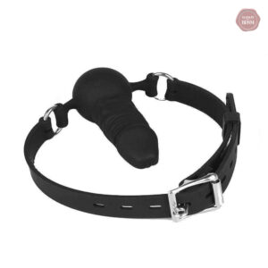 Accessoire de bondage : gag ball en silicone ajustable