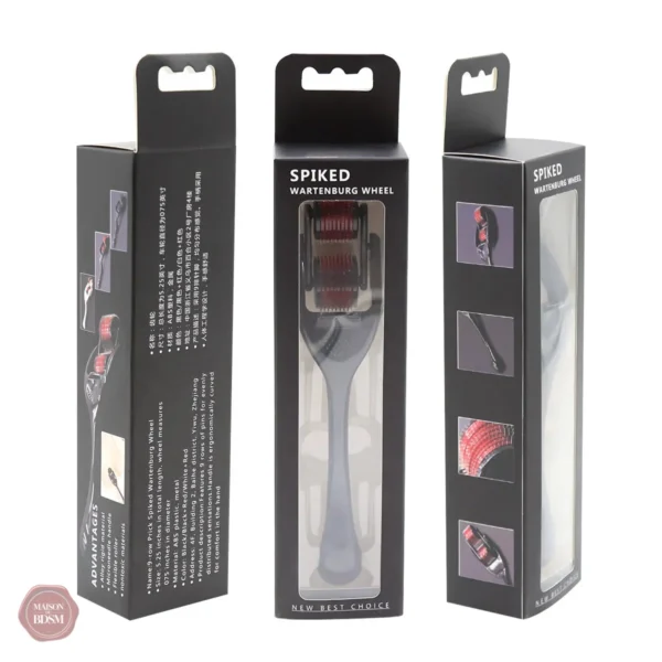 Accessoire de jeu BDSM avec rouleaux à pointes