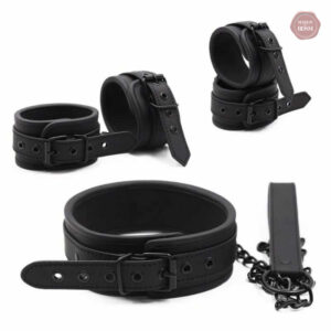 Ensemble Collier Menottes BDSM