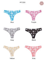 Ensemble de lingerie travesti à fleurs
