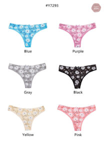 Ensemble de lingerie travesti à fleurs