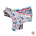 Lingerie féminine : 6 strings à fleurs