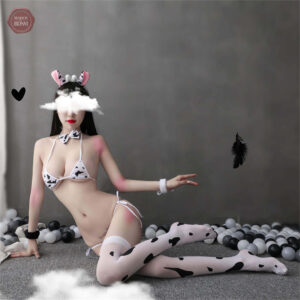 Lingerie cosplay vache, style anime adorable