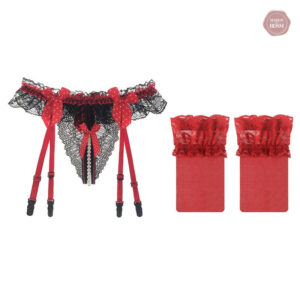 Ensemble de porte-jarretelles Sissy