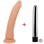 Ensemble Gode Sissy Trainer et Vibromasseur 53.34 cm