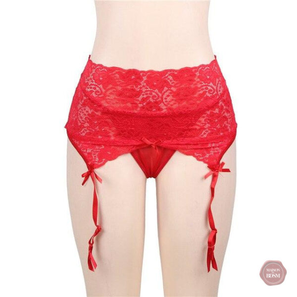 Ensemble de lingerie Sissy avec porte jarretelle