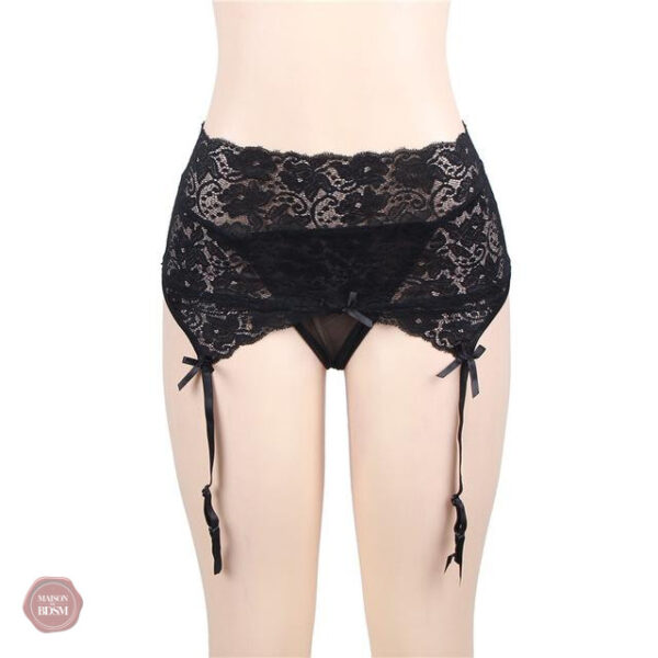 Porte jarretelle Sissy en dentelle pour un style séduisant