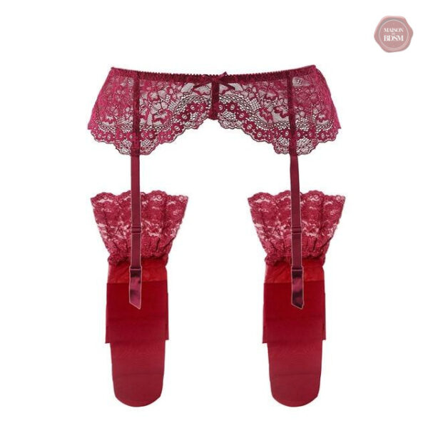 Porte-jarretelles sexy avec bas en nylon