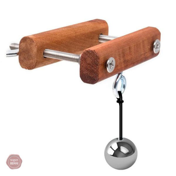 Étau de jeu érotique en bois pour aventures BDSM