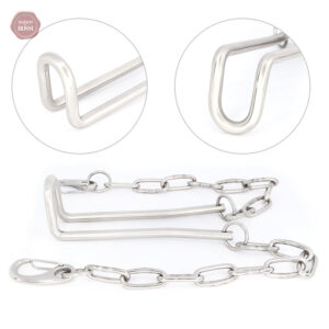 Accessoire de bondage en acier et cuir