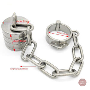 Outil de torture douce pour testicules, verrouillable