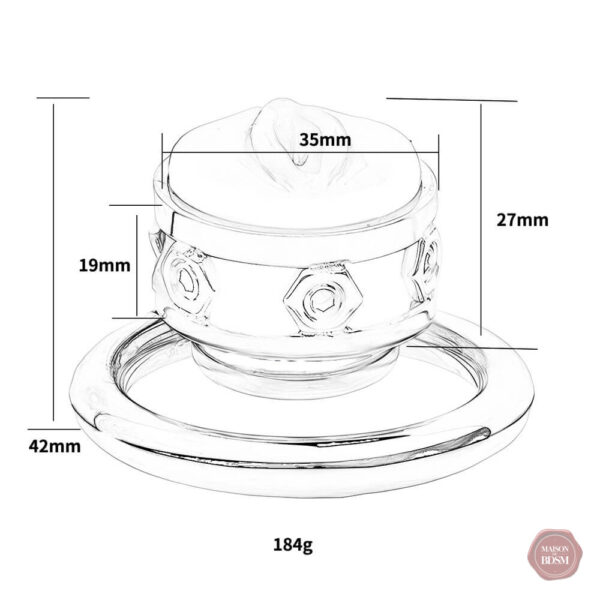 Cage de chasteté en silicone, confort et sécurité
