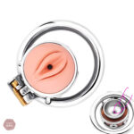 Cage de chasteté en acier, style contemporain