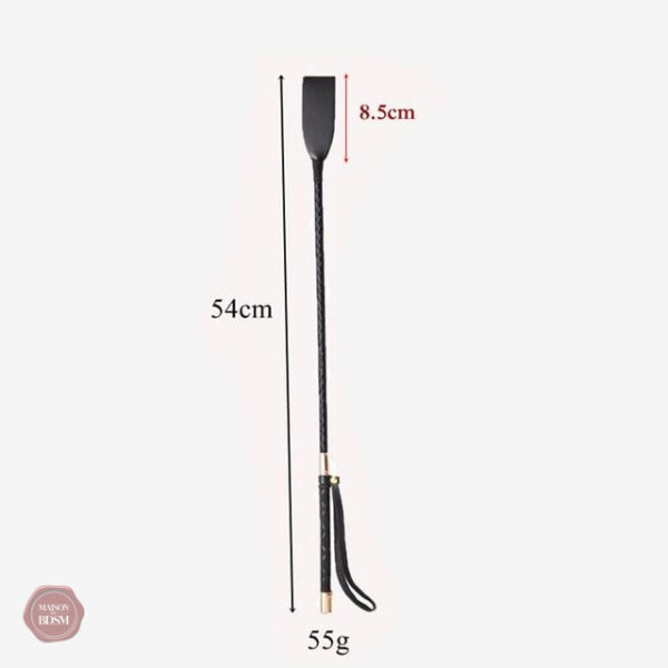 Crop BDSM en faux cuir, parfait pour explorer de nouvelles limites