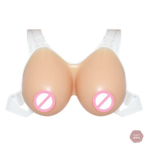 Faux seins en silicone avec harnais pour MTF