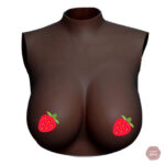 Forme mammaire noire Col Rond C-D pour cross dressing