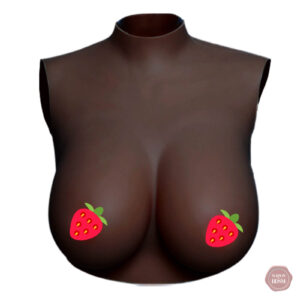 Forme mammaire noire Col Rond C-D pour cross dressing