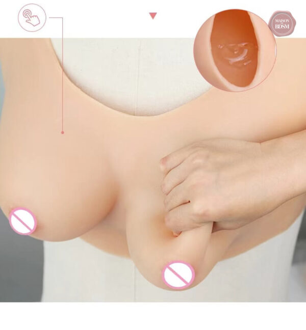 Accessoire MTF en silicone, formes mammaires confortables