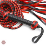 Fouet BDSM tressé, accessoire de jeu érotique