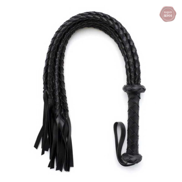 Fouet BDSM, design tressé pour sensations uniques