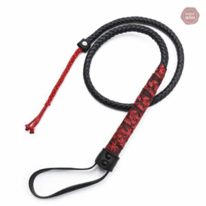 Fouet en cuir pour pratiques BDSM