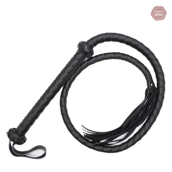 Accessoire BDSM fouet de 140 cm pour plaisir sensuel