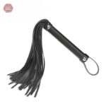 Fouet noir élégant pour expériences BDSM