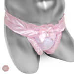 Fril Lace Sissy Knickers String élégant et délicat