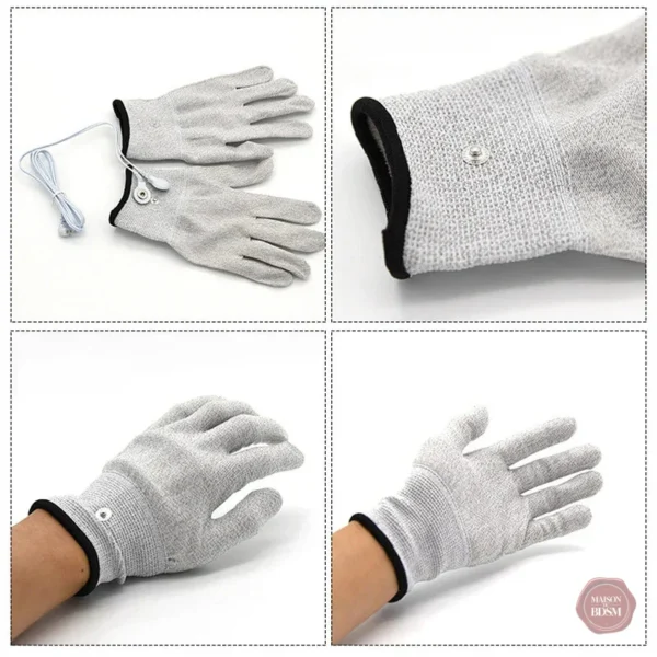 Gants de protection blancs pour chocs électriques