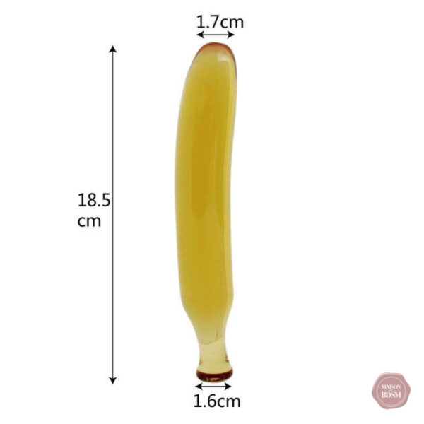 Accessoire intime : gode banane pour stimulation diversifiée