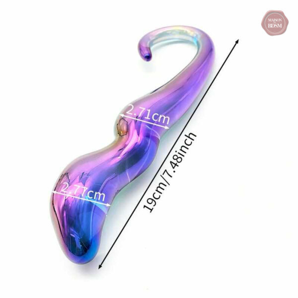 Dildo de luxe en verre, parfait pour l'exploration personnelle