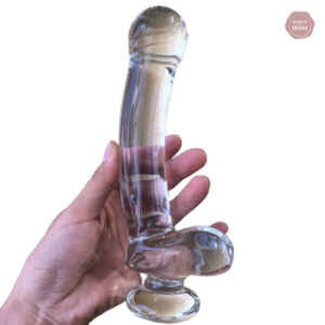 Gode en verre réaliste pour des sensations authentiques