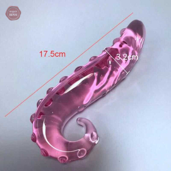 Accessoire de plaisir en verre, forme tentacule originale