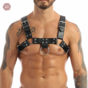 Harnais BDSM pour homme en cuir ajustable