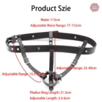 Harnais de bondage scrotum en cuir synthétique