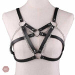 Harnais cuir femme, parfait pour des jeux intimes