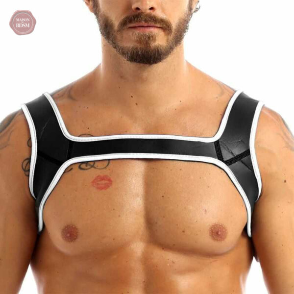 Harnais en néoprène pour homme, style moderne et audacieux