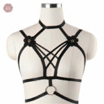 Harnais sexy fleur pour jeux BDSM