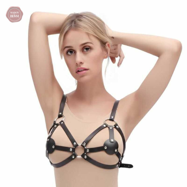harnais-soutien-gorge-1 Harnais soutien gorge BDSM élégant et ajustable