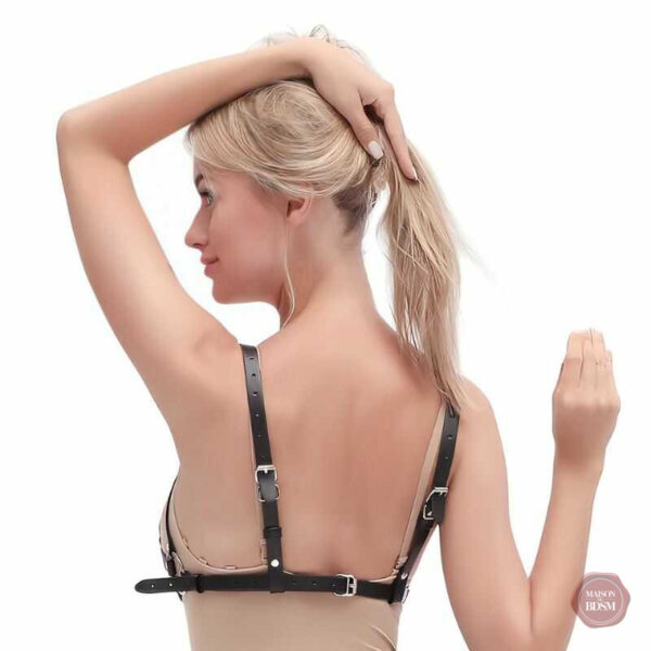 Accessoire BDSM : harnais soutien gorge stylé